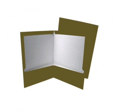 Folder tamaño carta plastificado con 5 piezas oro