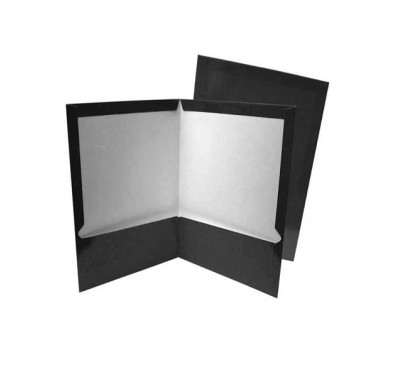 Folder tamaño carta plastificado con 5 piezas negro