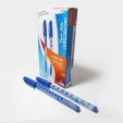Bolígrafo punto medio kilometrico diseños divertidos azul caja con 12 piezas