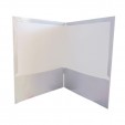 Folder oficio plastificado con 5 piezas plata