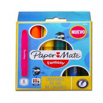 Crayones de gel Paper mate con 6 piezas surtidos