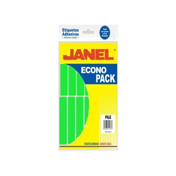 Etiqueta econopack fluorescente Janel