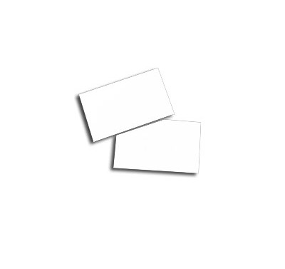 Tarjeta presentacion blanco n. 5 Bristol  con 100 piezas