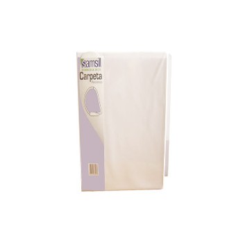 Carpeta Samsill carta 4 pulgadas blanca broche en forma de D
