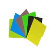 Folder tamaño oficio fluorescente verde limon con 25 piezas