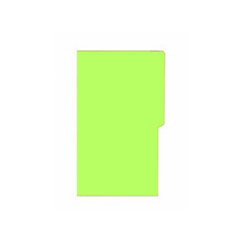 Folder tamaño carta fluorescente verde electrico con 25 piezas