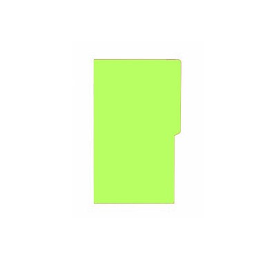 Folder tamaño carta fluorescente verde electrico con 25 piezas