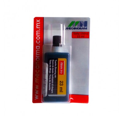 Tinta china para estilografo Mecanorma 23 ml.