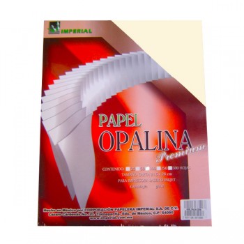 Hoja opalina tamaño carta papel crema imperial 115 gramos con 100 hojas