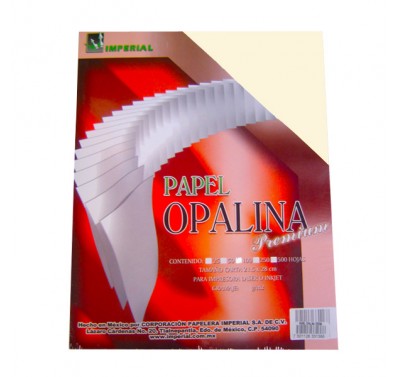 Hoja opalina tamaño carta papel crema imperial 115 gramos con 100 hojas