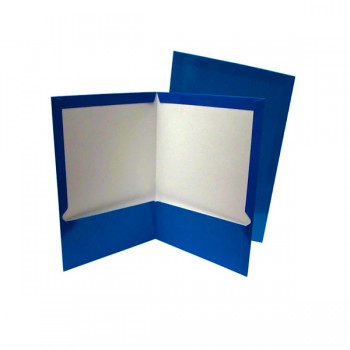 Folder carta plastificado con 5 piezas azul marino