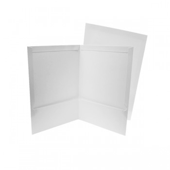 Folder tamaño carta plastificado con 5 piezas blanco