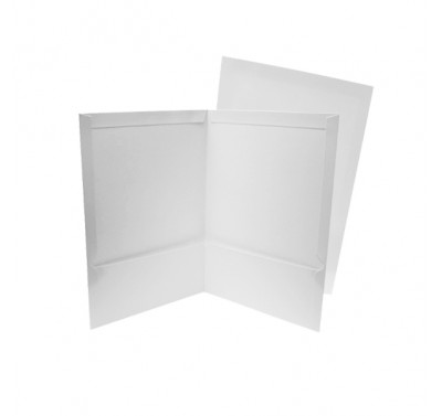 Folder tamaño carta plastificado con 5 piezas blanco