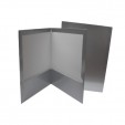 Folder tamaño carta plastificado con 5 piezas plata