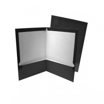 Folder carta plastificado con 5 piezas negro