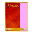 Hoja amartillada Scribe rosa con 50 hojas