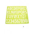 Gioser fluorescente Stencil 11 letra gotica 24 mm con 5 piezas