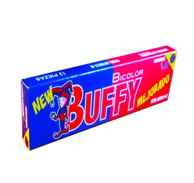 Bicolor grueso Buffy con 12 piezas