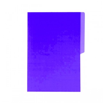 Folder oficio fluorescente purpura con 25 pzas.