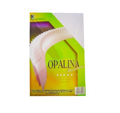 Hoja opalina t/oficio papel 120 grs. Imperial con 100