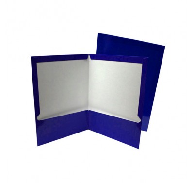 Folder carta plastificado con 5 piezas azul cobalto/rey