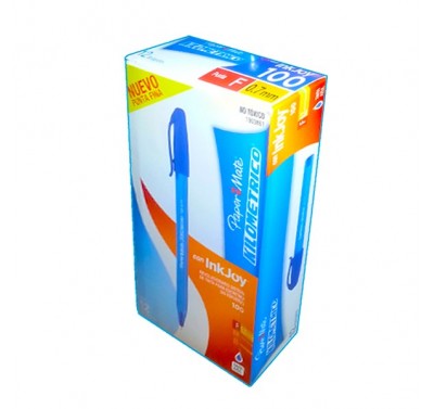 Bolígrafo Kilometrico Inkjoy punto fino color azul Berol con 12 piezas