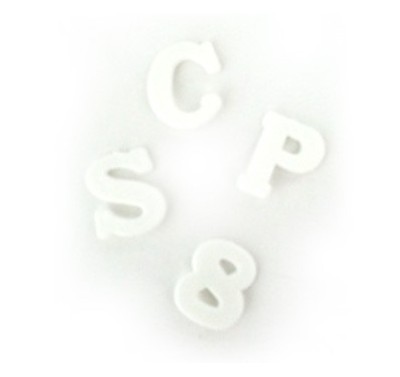 Letras plastico para pizarrón 20 mm con 960 piezas Argos