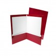 Folder oficio plastificado con 5 piezas rojo