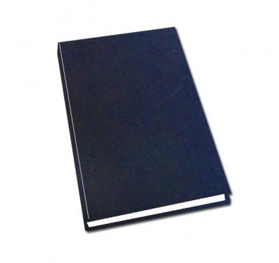 Libreta forma francesa Pasta negra raya 96 hojas