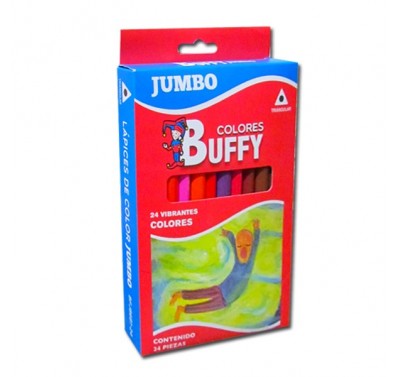 Colores Buffy jumbo triangular con 24 piezas 8681-24