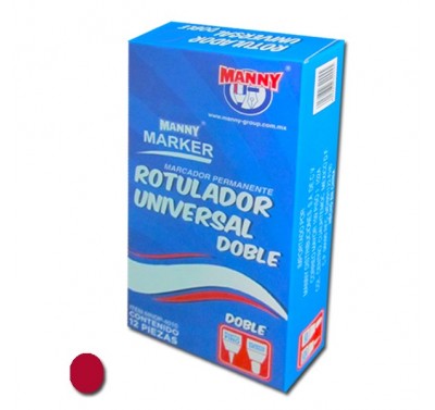 Plumin para cd liner rojo Manny con 12 piezas