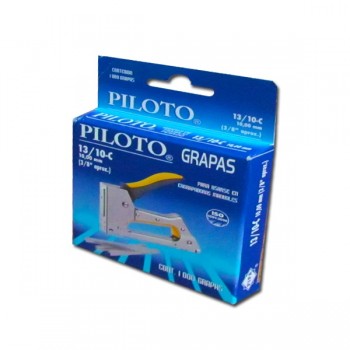 Grapa Pilot 3/8 10mm con 1000 piezas (13/10-c) para pared