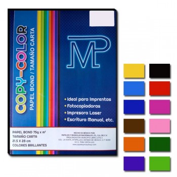 Hoja tamaño carta fluorescente azul victoria Copy con 100 piezas