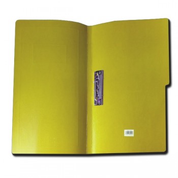 Folder Kyma con palanca tamaño oficio amarillo con 4 piezas