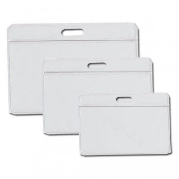 Porta gafete de mica Chaine 9 X 11.5 mediano horizontal con 25 piezas