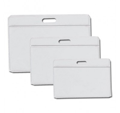 Porta gafete de mica Chaine 9 X 11.5 mediano horizontal con 25 piezas