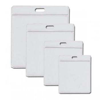 Porta gafete Chaine 14 x 12 extra grande vertical con 25 piezas