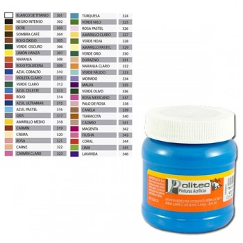 Pintura acrilica Politec verde nilo (325) 250 grs
