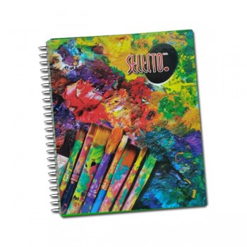 Cuaderno profesional Selecto espiral cuadro grande pasta dura  200 hojas