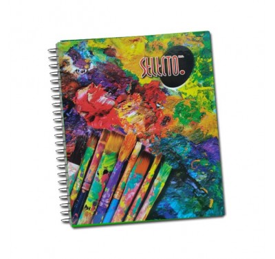 Cuaderno profesional Selecto espiral cuadro grande pasta dura  200 hojas