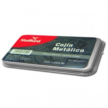 Cojin metalico para sello número 2 negro Stafford