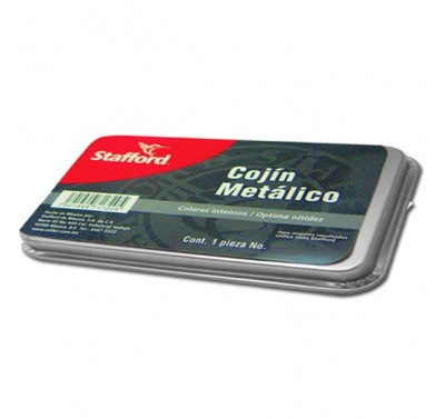 Cojin metalico para sello número 2 negro Stafford