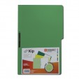Folder KIP con broche 8 cms tamaño oficio verde obscuro con 10 piezas 