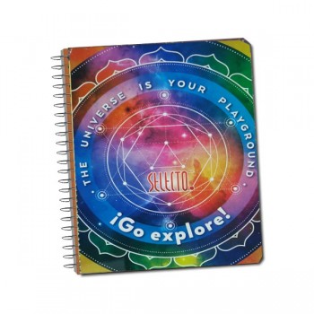 Cuaderno profesional Selecto espiral blanco 100 hojas