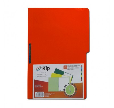 Folder Kip con broche 8 cms. tamaño oficio rojo con 10 piezas