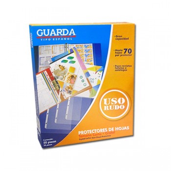 Mica para carpeta tama&ntilde;o carta guarda tipo espa&ntilde;ol uso rudo