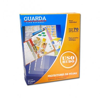 Mica para carpeta tamaño carta guarda tipo español uso rudo