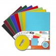 Folder Kip con palanca tamaño oficio azul claro con 4 piezas