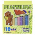 Plastilina caja Makico con 10 barritas tono pastel