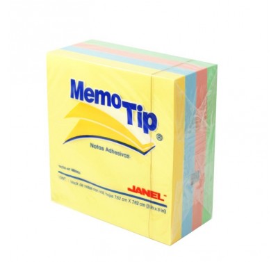 Block memo tip 3 X 3 pastel con 400 hojas Janel